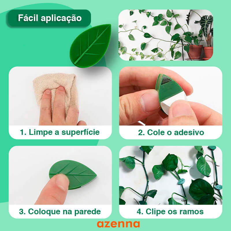 Clipe Trepadeira™ - Fixador de Parede para Plantas e Fios